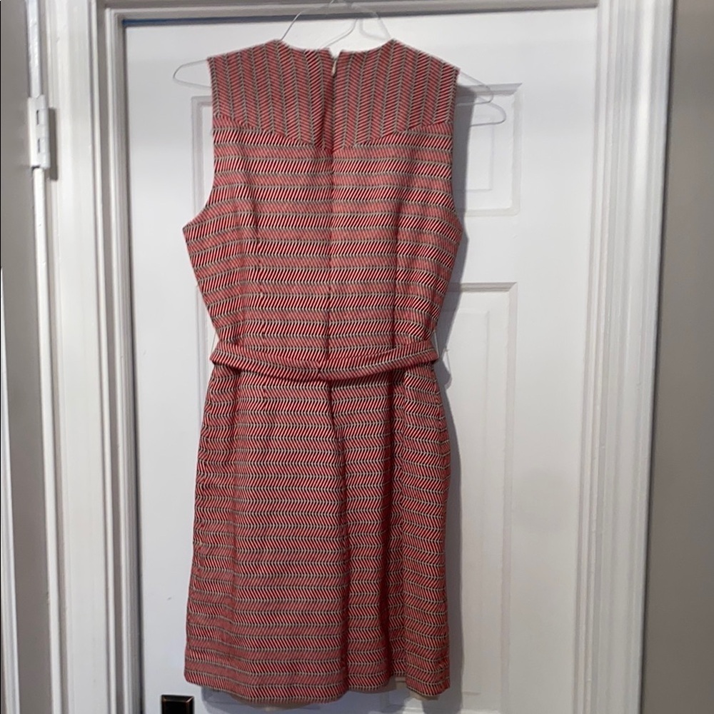 Jcrew Red and White Sleeveless Dress size 10 - Picture 4 of 4
